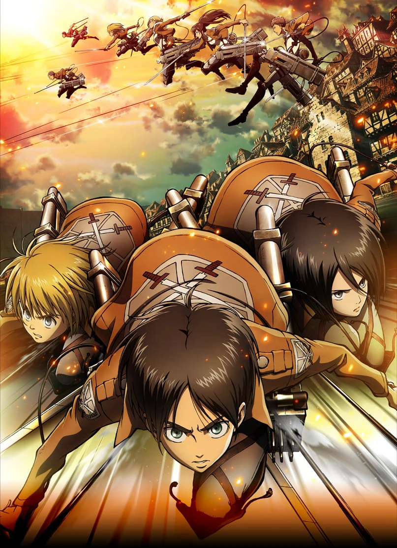Official artwork from the Attack on Titan Season 1 website